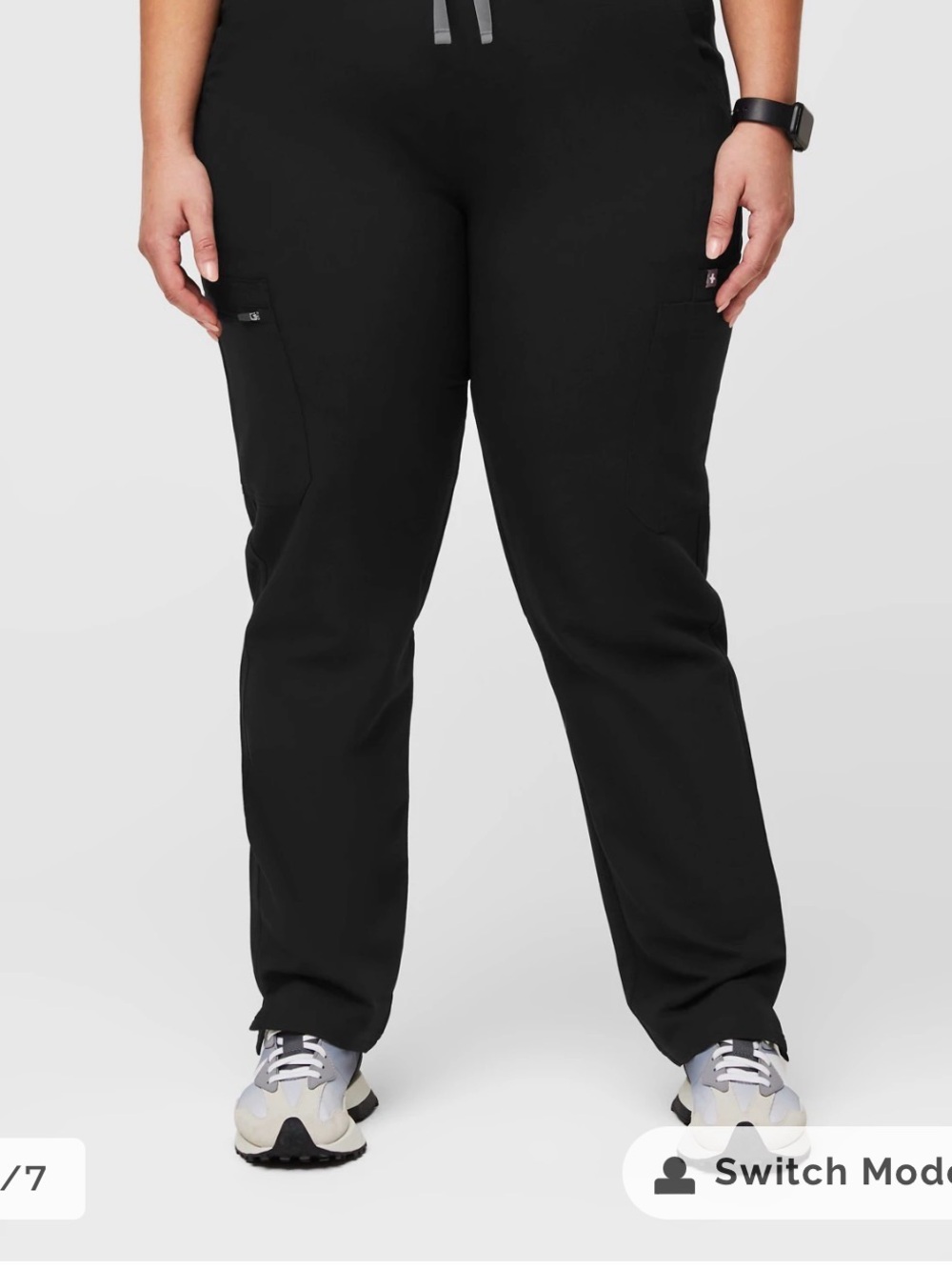 FIGS Yola High-Rise Slim Scrub Pant XL-P Black